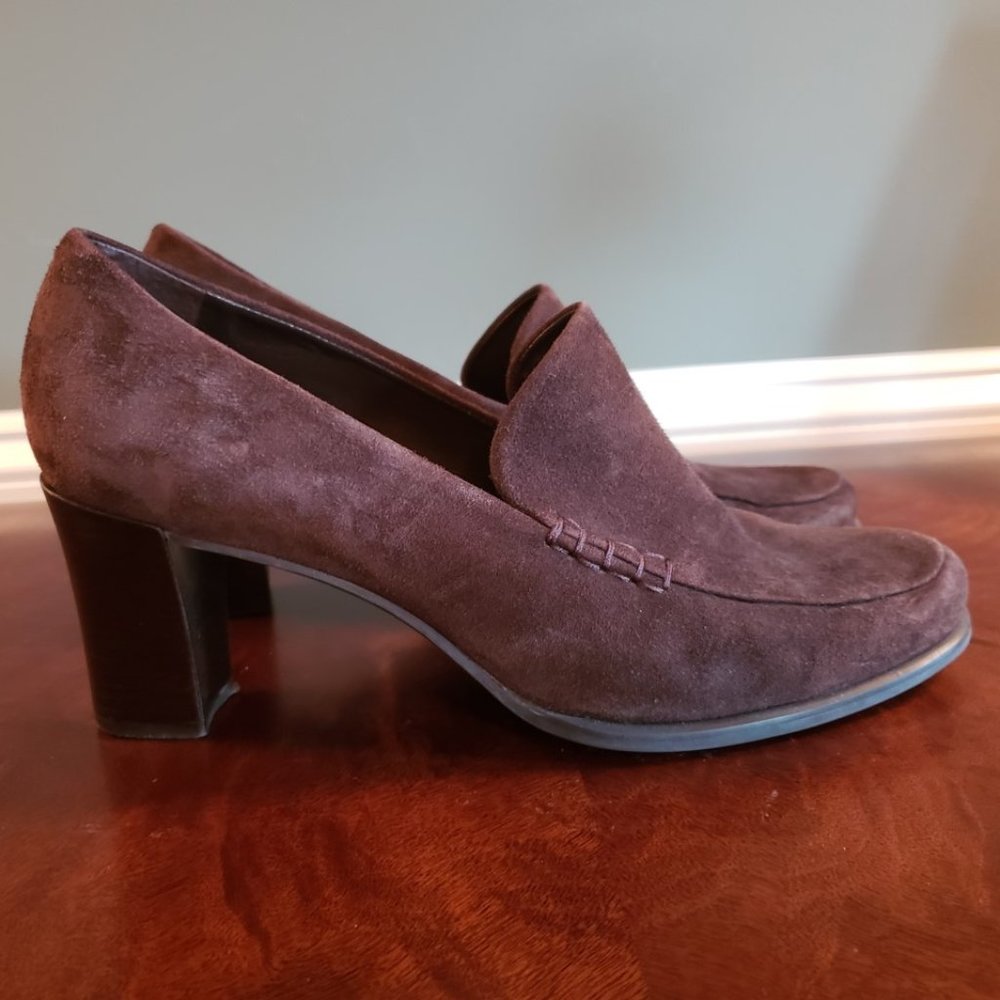 Franco Sarto Brown Suede Shoes